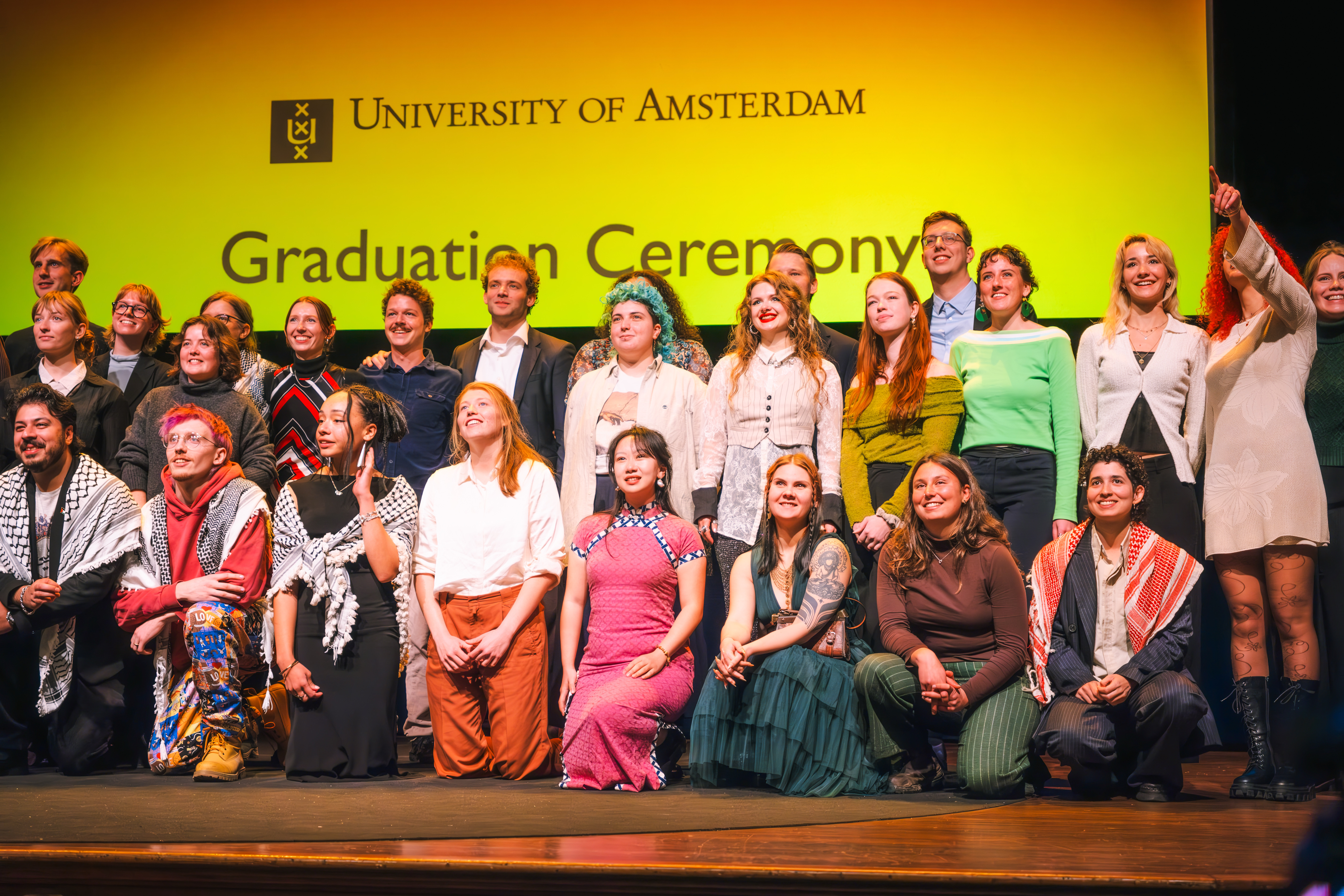 Yu Zhang at Universiteit van Amsterdam graduation ceremony