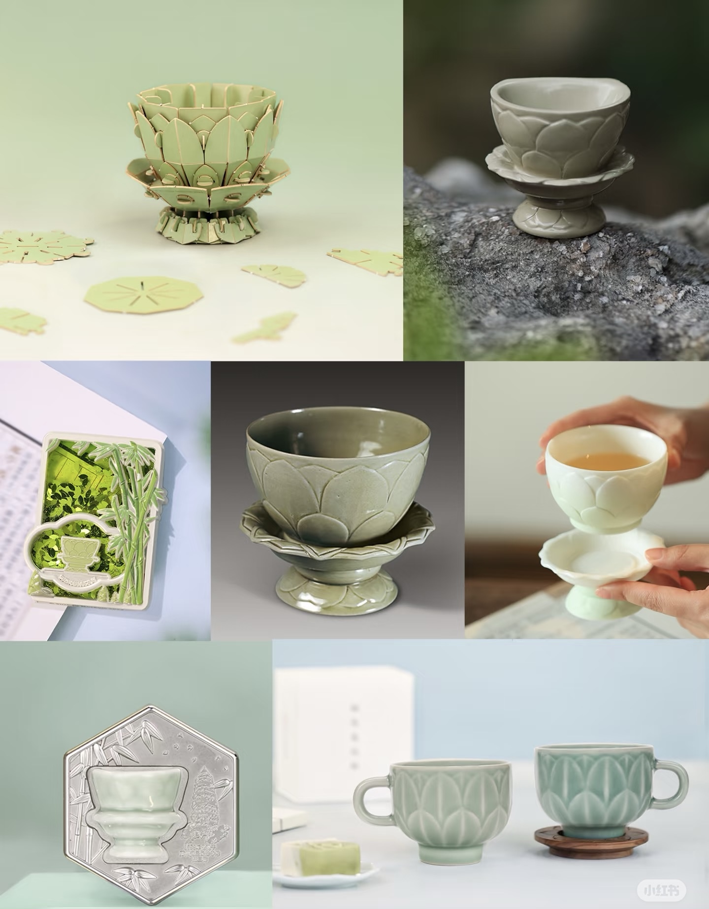 Suzhou Museum lotus-inspired ceramic tea cup collection